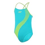 Sportlicher Look Aqua Sphere MP Kinder Freizeit-Schulsport-Badeanzug Lumy blau gelb Schwimmen, Größe:140