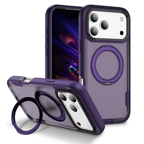 Coque iPhone 15 Violette Anti Choc et Anti Traces à Anneau Intégré