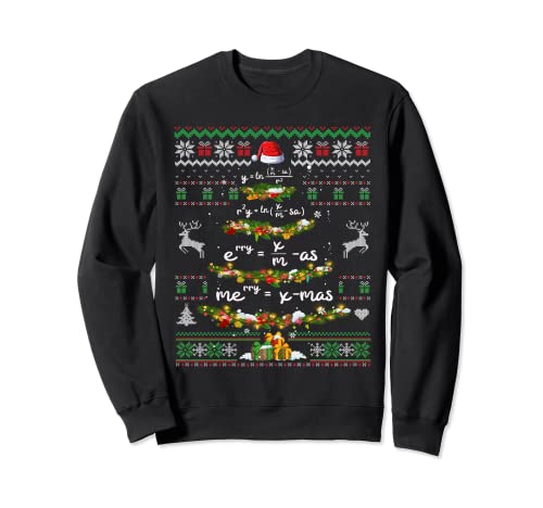 Ya en mundofriki.es: Maestro de matemáticas Árbol de Navidad Suéter feo Christmath Geometry Sudadera