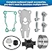 JAVIK Water Pump Impeller Repair Kit for Yamaha Outboard 40HP 50HP 60HP 1997-Up 40/50/60/C40/P40/C50/F50/P50/F60 O.E.M# 63D-W0078-01-00 63D-W0078-00-00 63D-W0078-03-00