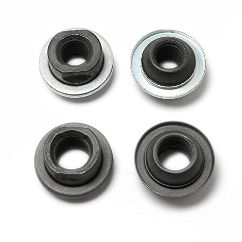 Pro Bamboo Kitchen 4-Piece Bike Bicycle Axle Nut Set - Front: 8mm, Rear: 9.5mm, Dust Protector