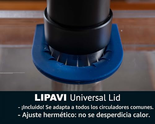 Miniatura 4 de Sistema Lipavi Sous Vide - Tapa, Contenedor Y Marco - Marco De Policarbonato - Tapa Multi-Fit - Baño De Agua De 18l - Se Adapta A La Mayoría De Los Modelos 70 Mm