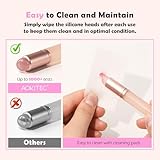 Aokitec 14PCS Silicone Nail Brush Set for Gel Nail Polish - Reusable Nail Brushes for Chrome Nail Powder, Nail Art Tools for Ombre Nail Art Nail Stamping Mirror Effect, DIY Gel Nails Art Easily - Image 7