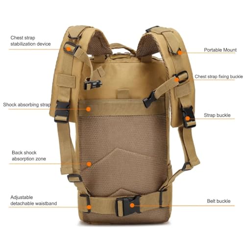 Sac à dos tactique camouflage SCRUBY lot de 3 étanche pour chasse - 4