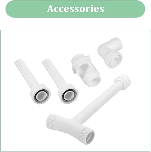 Miniatura 10 de Anbt Fuente de piscina, rociador de cascada para piscina, rociador divertido de agua, se adapta a 1.5 pulgadas roscadas en el suelo, rociadores de