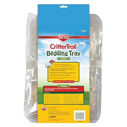 Kaytee Bandeja para cama Critter Trail Habitat – 3 unidades