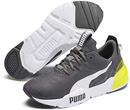 PUMA Puma Men's Cell Phase Sneaker, Castlerock-Yellow Alert, 7.5