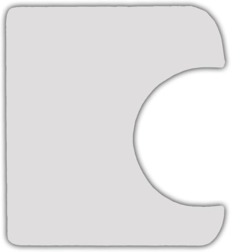 Golpeador para guitarra transparente  Con forma  20x19cm 