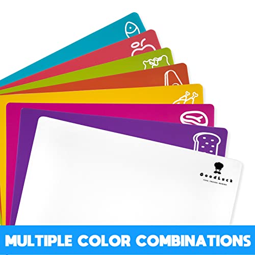 10 Pieces Flexible Cutting Boards, Bpa Free Plastic Cutting Boards For Kitchen, Non Slip Cutting Mat For Meat And Vegetables #TOP2