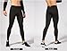 Smatstyle Men’s Compression Pants Athletic Compression Leggings Sports Tights Fit Running Base Layer Workout Basketball Gym Black