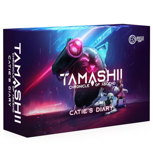 Tamashii: Chronicles of Ascend Catie's Diary Miniatures - Immerse Yourself in Catie's Whimsical World! Sci-Fi Strategy Game, Ages 14+, 1-4 Players, 45-90 Min Playtime, Made by Awaken Realms