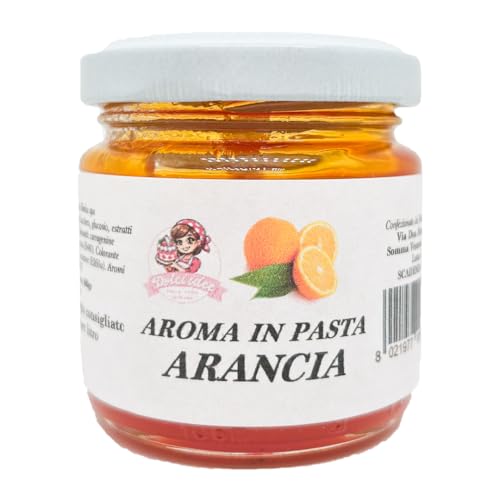 Aroma in Pasta Arancia 100g – Pasta Aromatizzante Concentrato Professionale per Dolci, Impasti, Creme, Gelati e Semifreddi – Alta Resa, Uso Alimentare, Gusto Naturale