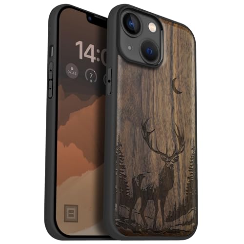 Étui bois iPhone 14 antichoc Carveit pour un style naturel au quotidien