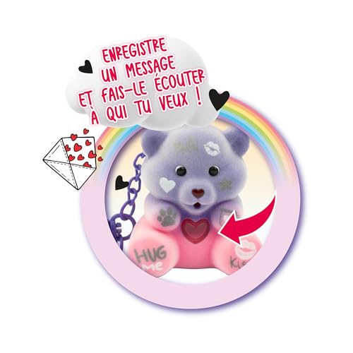Coccolotti, Love & Tell, interaktiver Bär mit Licht- und Soundeffekten, Modell Love, für Kinder ab 3 Jahren, Zweifarbig