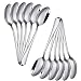 DJ-WARE 12 Pieces Teaspoons 5.5 Inch - Small Spoons Fit 8-12oz Mugs, Cups & Saucers - for Family & Small Gatherings, Sweet Tea, Hot Milk Coffee - Mirror Polished 18/0 Stainless Steel