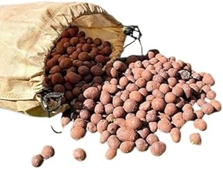 MERIDIAN Hydroponics Clay Gravel, 3 kg, Organic Clay Balls for Plants, pH Neutral Lyca for Plants, Hydroponics and Fish Farming Supplies, Ideal for Indoor and Outdoor Plants, 8:18 Ml.