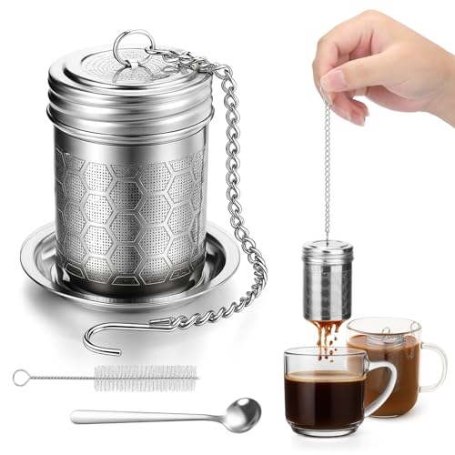 Palksky Stainless Steel Coffee Infuser - Comes with Scoop, Brush