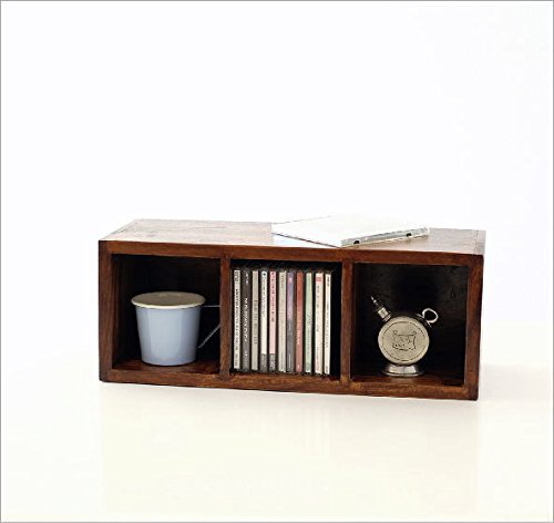 Amazon.co.jp: CDラック 木製 卓上 棚 スリム おしゃれ 収納ボックス
