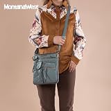Montana West Echtes skórzane torebki damskie, 046jean, S