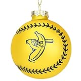Tree Buddees x Savannah Bananas Yellow Baseball Shaped Glass Official Banana Ball Ornament - Limited Collectors Edition (Banana Ball) Discontinued in 2025