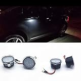 2pcs set High Power White LED Side Mirror Puddle Lights For Toyota Tundra 2007-2017