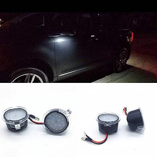 special auto accessories 2pcs Set High Power White LED Side Mirror Puddle Lights for Toyota Tundra 2007-2017