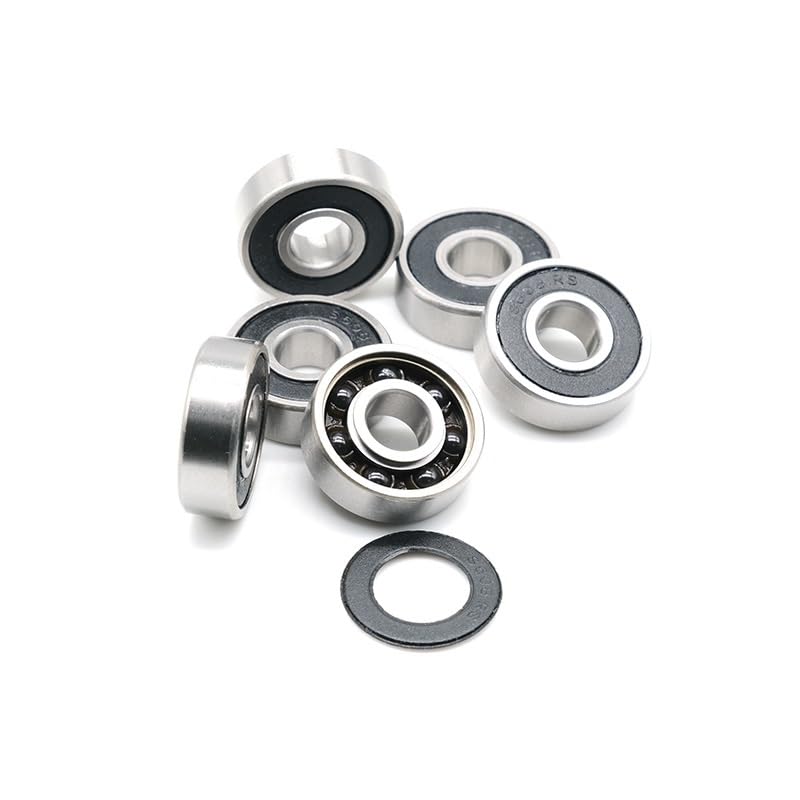1Pcs S608 2RS 8x22x7 Stainless Steel Hybrid Ceramic Bearing 8x22x7 Mm ABEC-7 Hybrid Si3N4 Ball Bearing