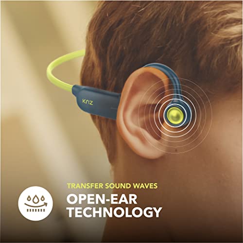 Knz Ezpz 5.1 Bluetooth Over Ear Air Conduction Headphones, Perfect For Sports, Outdoor Activities And Children, Built-In Microphone, Sweat And Splash Proof, 8 Hrs Music Play, Usb-C Charging (Pink) #TOP3