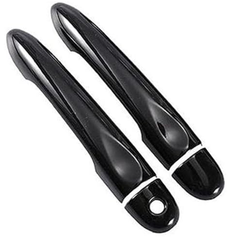 XEBRAD, for Renault, Clio IV Clio 4 Lutecia 2012-2019 Copri maniglia for portiera for auto in fibra di carbonio lucida 2013 2014 2015 Copertura per maniglia della portiera dell'auto(Black 1key 0 Butt