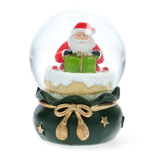 HOMLA Schneekugel mit Weihnachtsmann Weihnachtsdeko Weihnachtsschmuck...