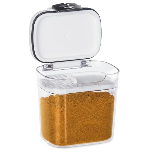 ProKeeper Mini Spice & Herb Storage Container – 1.5 Cups, Airtight, Clear Plastic for Baking Soda, Powder, and Snacks