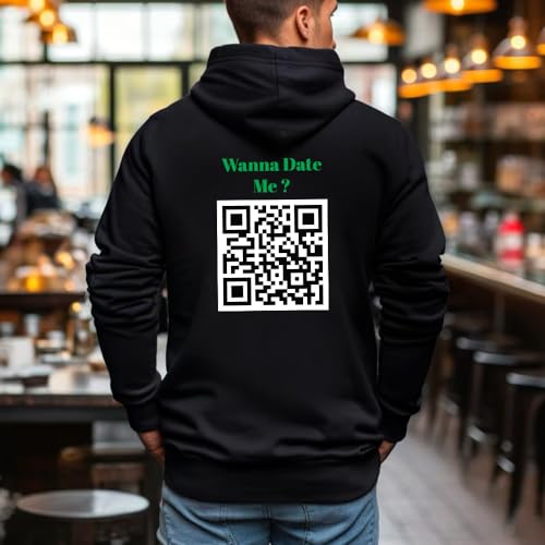 Wanna Date Me Personalized QR code Hoodie2