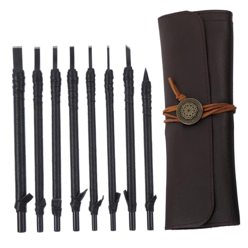 Operitacx Buril Para Grabar Madera y Piedra Cinceles De Mango Ergonómico Para Esculturas y Grabados