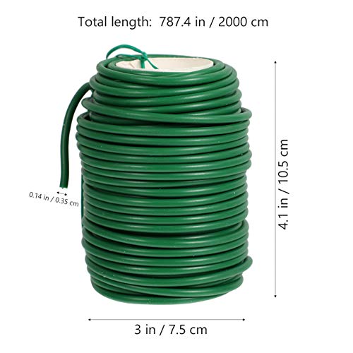 UPKOCH 1 Roll Plant Ties Garden Wire Twist Tie Flexible Plant Supports Ties Reusable Garden Twine Wrap Rope for Supporting Tomato Cages Protect Stems Trunks 3. 5mm*20m