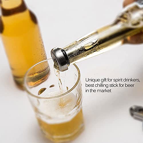 Bierkoelingstok 2 stks, roestvrijstalen bar stick dranken koeler, draagbare koelkast voor koeling drankjes, geschikt… - Afbeelding 6