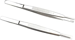 2pcs/Set Eyeglass Repair Tool Kit Optical Screw Tweezer Professional Glasses Screw Tweezer Stainless Steel Tweezer Tongs Tweezer Glasses Repairing Tools Kit 2pcs Glasses Screw Tweezer For Lab Craft