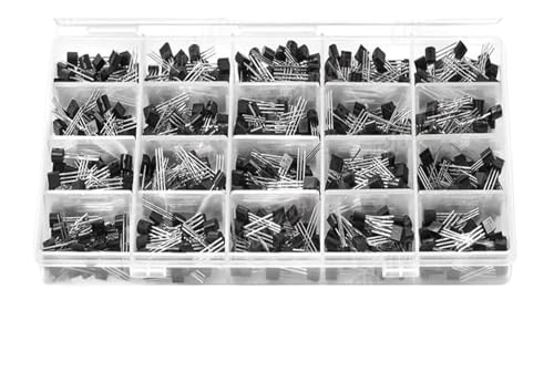 TO-92 NPN PNP �g�����W�X�^�L�b�g�i���� BC547 2N7000 2N3904 2N5551 BC337 BC557 2N3906 2N2222A S8050 2N5401 BC327 2SC1815(S9018-100PCS)