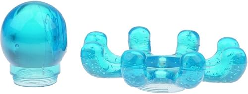 Miniatura 4 de Tiuimk Masajeador de cuero cabelludo de pulpo, herramienta de masaje azul, portátil y relajante