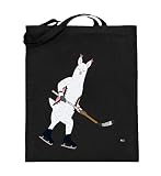 Chorchester Ideal für Eishockey und Alpaka Fans - Jutebeutel (mit langen Henkeln) -38cm-42cm-Schwarz