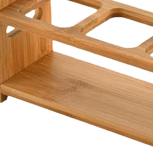 Soporte de botella de aceite de madera y estante de almacenamiento de cocina 7