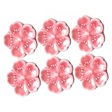 Mobestech 6 Piezas Soporte para Palillos Cerámico de Descanso Compacto para Cubiertos y Utensilios de Cocina Fácil Limpieza Antideslizante para Mesa y Restaurante