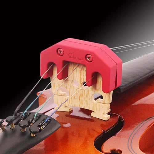 Moofey Violin Mute, Metal and Rubber Mutes for 1/2, 3/4, 4/4 Violins Musical Instruments Accessory