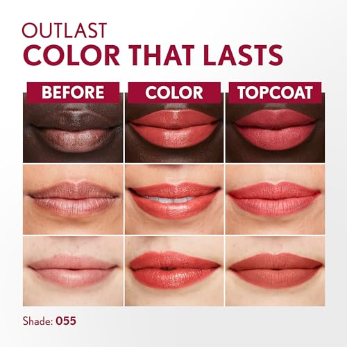Image of Covergirl Outlast All-Day, 055 Atomic Love, Lip Color, 24-Hour Wear, Hydrating Balm, Kiss-Proof, Moisturizing, Vegan Formula, 0.07oz /0.08oz