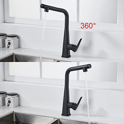 Grifo de cocina extraíble con rotación de 360 grados y dos modos de agua 5