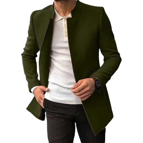 Gabardina para hombre con elegante cuello alto para lucir un estilo caballero en el día a día