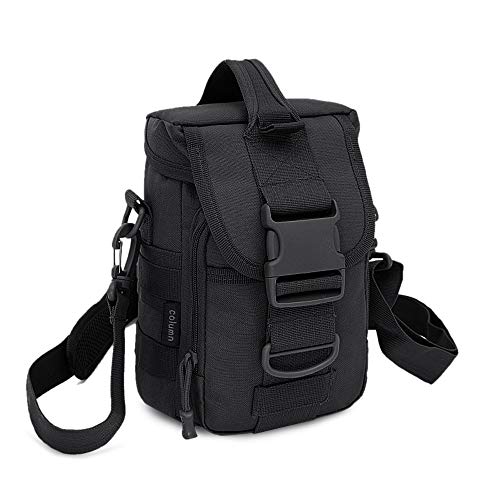 Huntvp Mochila tática bandeira, bolsa de ombro / cintura / peito de militar Morral EDC levar a bolsa diária ao ar livre para caçar acampar e caminhadas Nylon