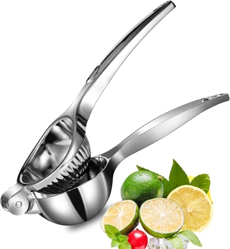 Apprise Deals lemon Squeezer Lemon Juicer Heavy Duty Citrus Juicer Metal Lime Squeezer Solid Juicer Hand Durable Orange Squeezer Manual Juicer Lemon Squeezer Press Lime Juicer