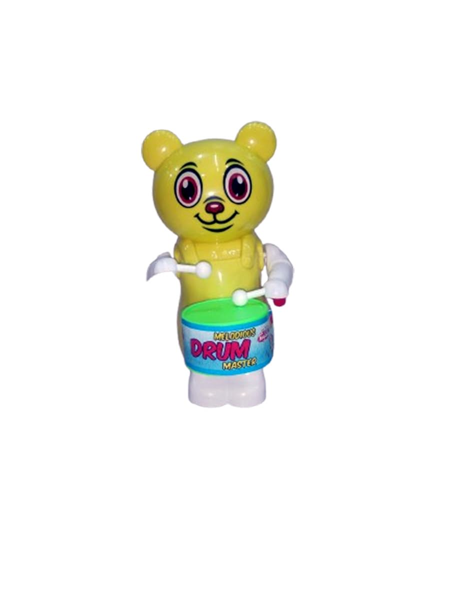 Negi Teddy Bear Melodious Drum Master for Kids Teddy Bear Key Operated Toy for Kids | Knock | Visual Training | Fine Motor Skills | Auditory Training | Music Rotation for Kids..-image-25