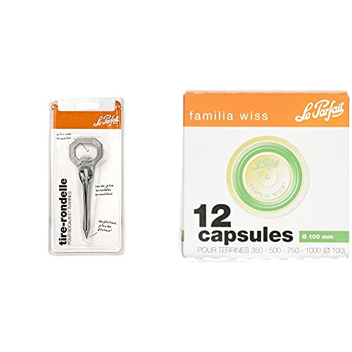 Le Parfait - Tire Rondelle Le Parfait & Familia wiss - Boite de 12 Capsules Familia Wiss - 100mm - Vert