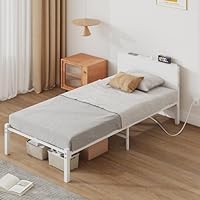 Amazon｜LunarLight スチールパイプベッド ベッドフレーム 幅97.5奥行